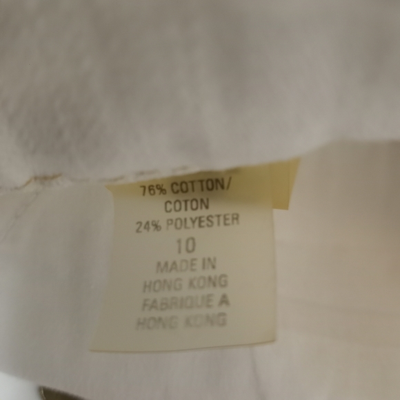 Elie Tahari Off-white Crop Jeans - Picture 7 of 7